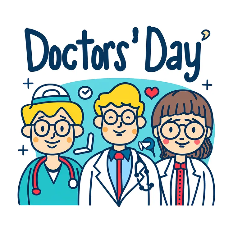 Doctors' Day Cartoon Group