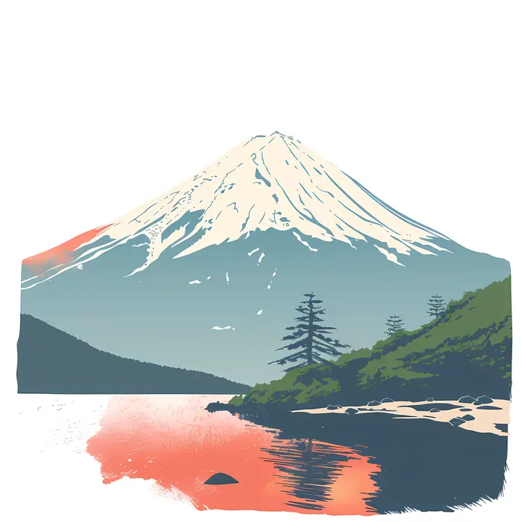 Snow-Capped Mountain Landscape