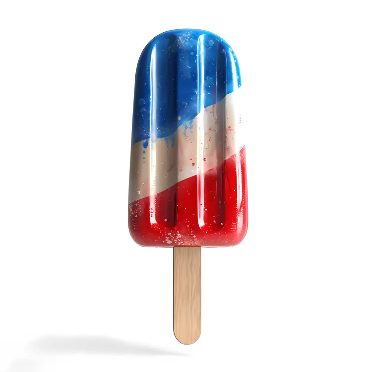 Patriotic Popsicle for Independence Day