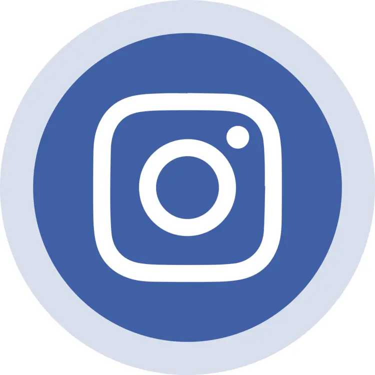 Blue Instagram Logo for Social Media