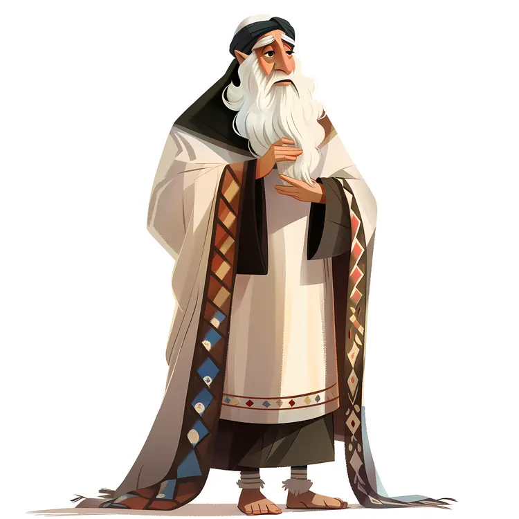 Elderly Man in Robe