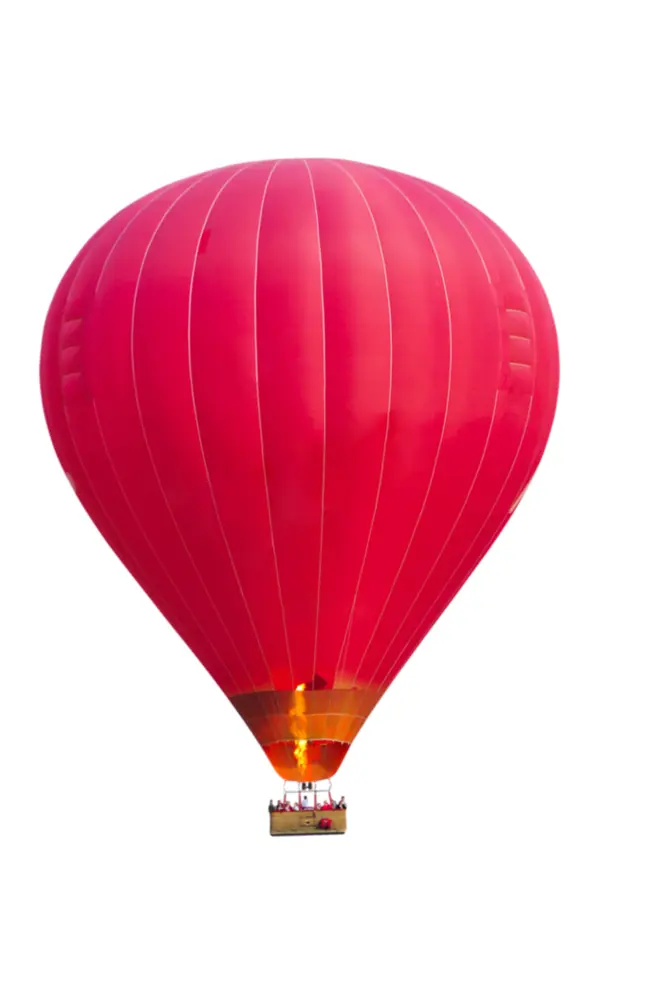 Red Hot Air Balloon for Scenic Flights