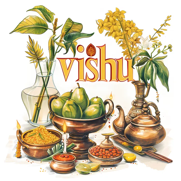 Vishu Arrangement with Traditional Items