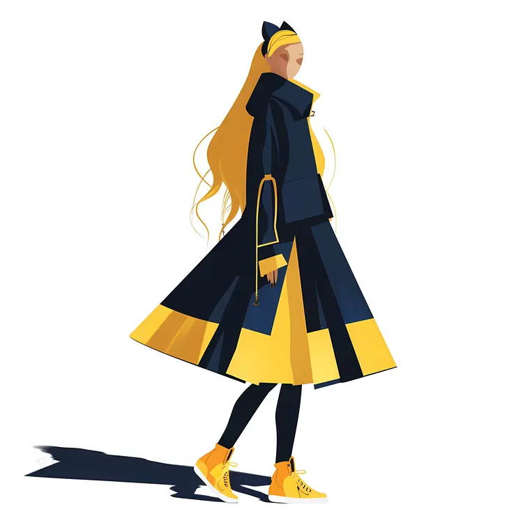Stylish Yellow and Blue Outfit
