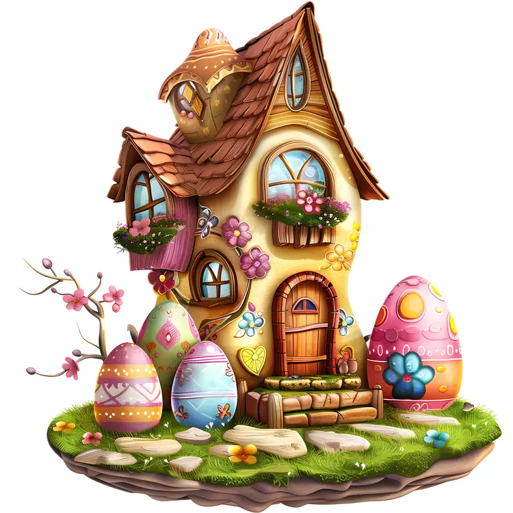 Small cute doodle house
