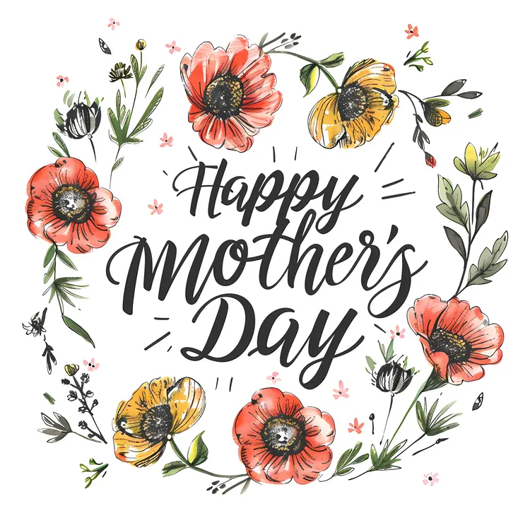 Happy Mother's Day Floral Card