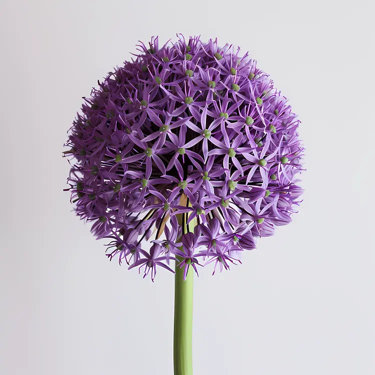 Purple Allium Flower