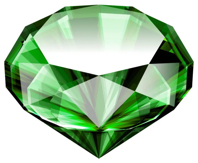 Shiny Green Diamond Gemstone