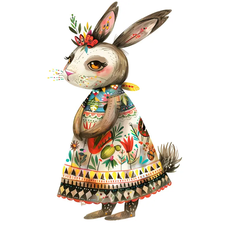 Bunny Wearing a Dress