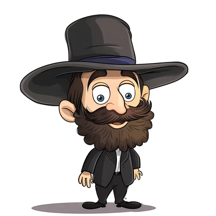 Cute Man with Hat and Beard