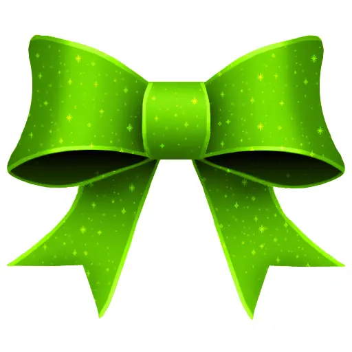 Green Decorative Bow