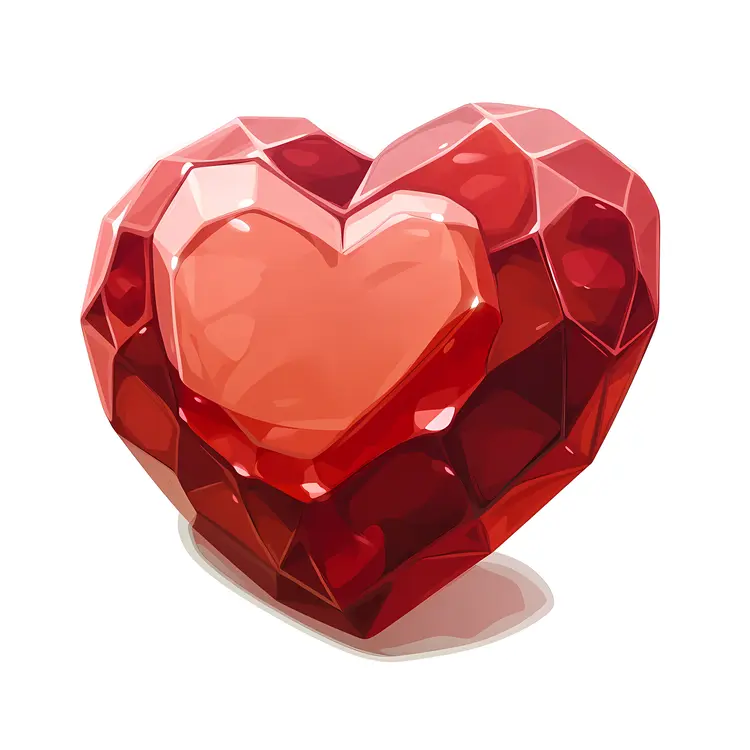 Red Crystal Heart