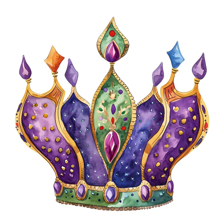 Colorful Royal Crown Illustration