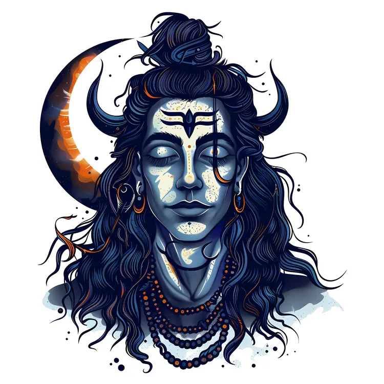 Moon Warrior in Meditation