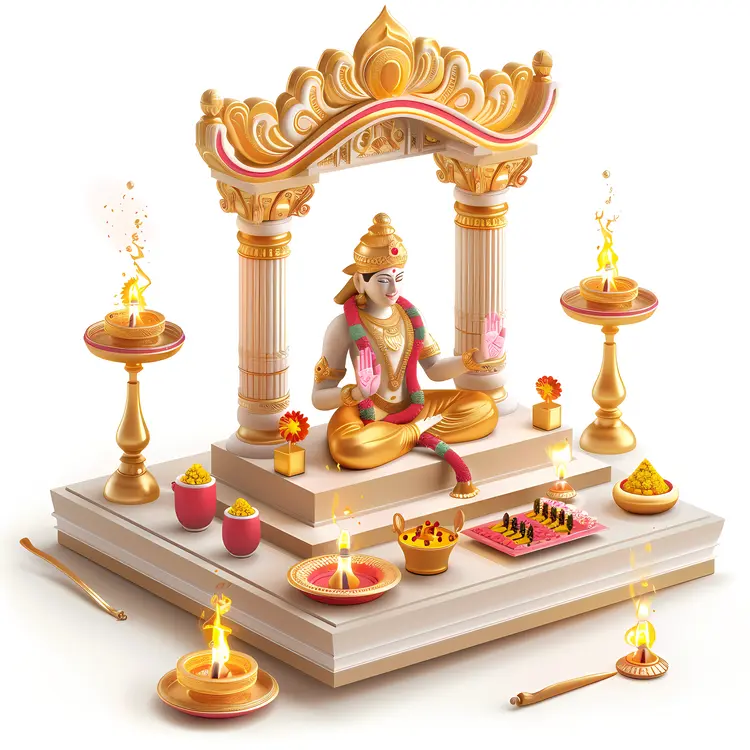 Goddess Lakshmi in Temple
