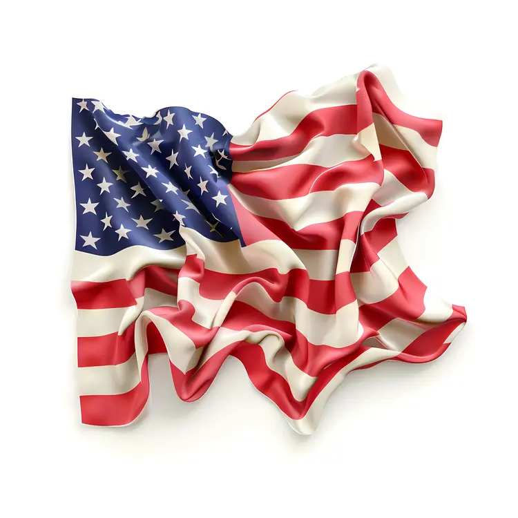 Waving American Flag