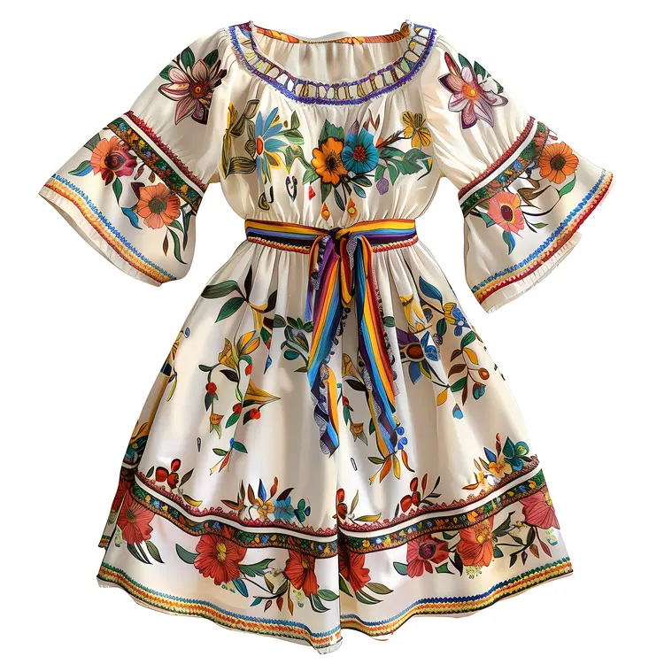 Colorful Floral Dress