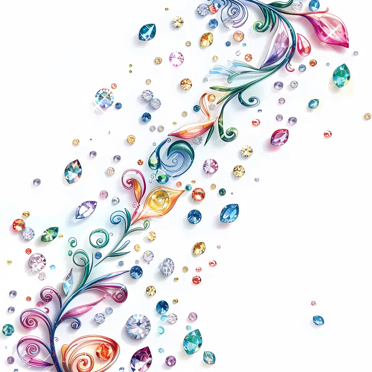 Colorful Crystals and Swirls