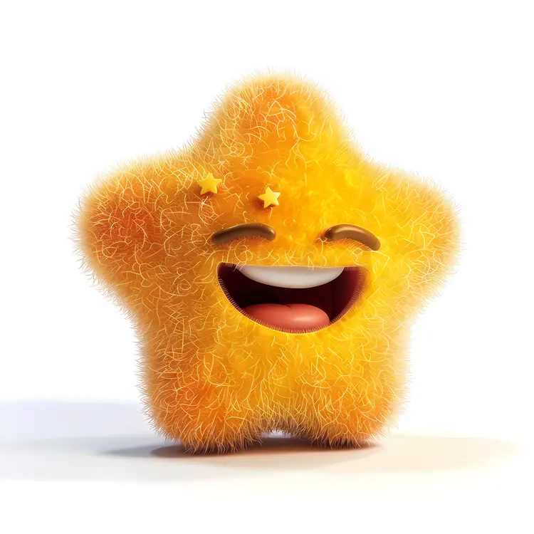 Cute Orange Star Creature