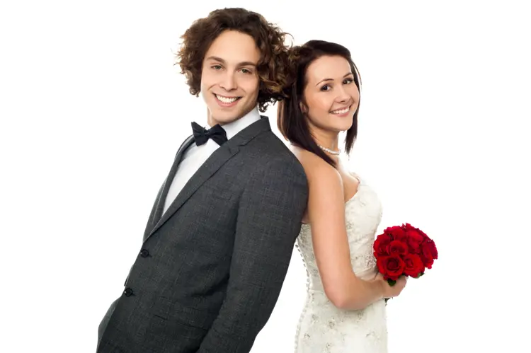 Wedding Couple in Formal Attire