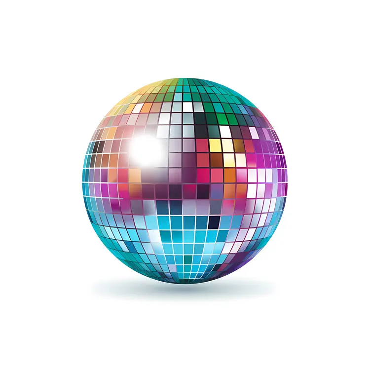 Colorful Reflective Disco Ball for Party Celebrations