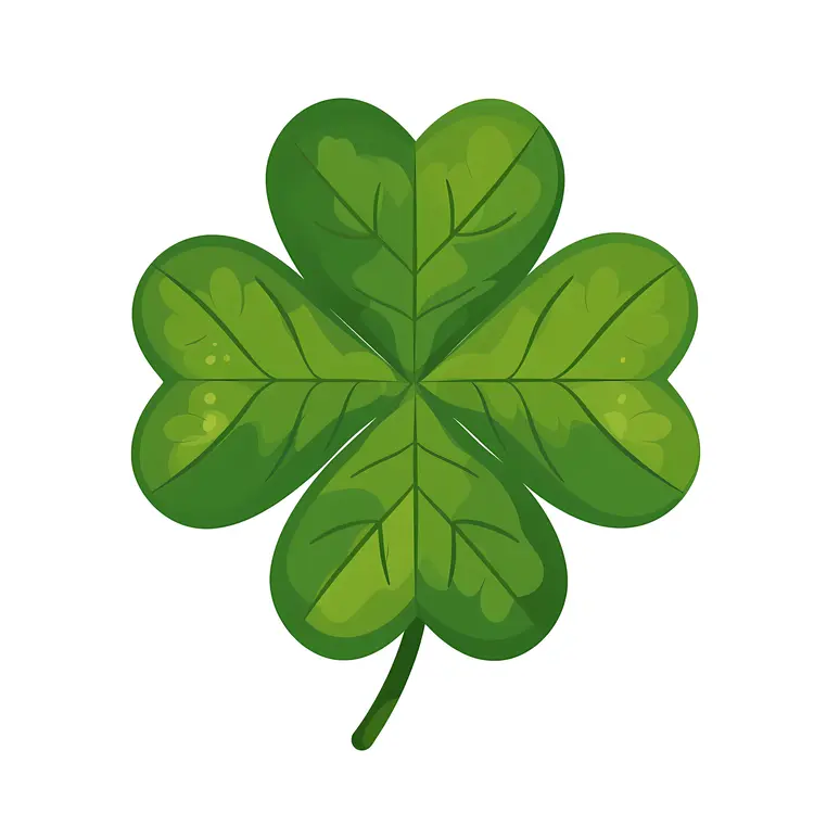 Green Four-Leaf Clover
