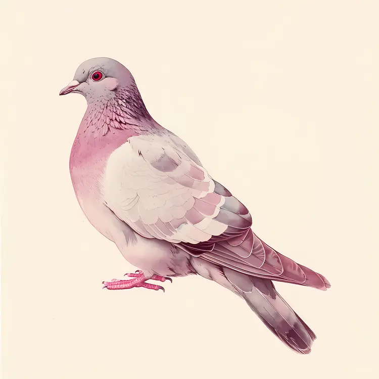 Elegant Pink Pigeon
