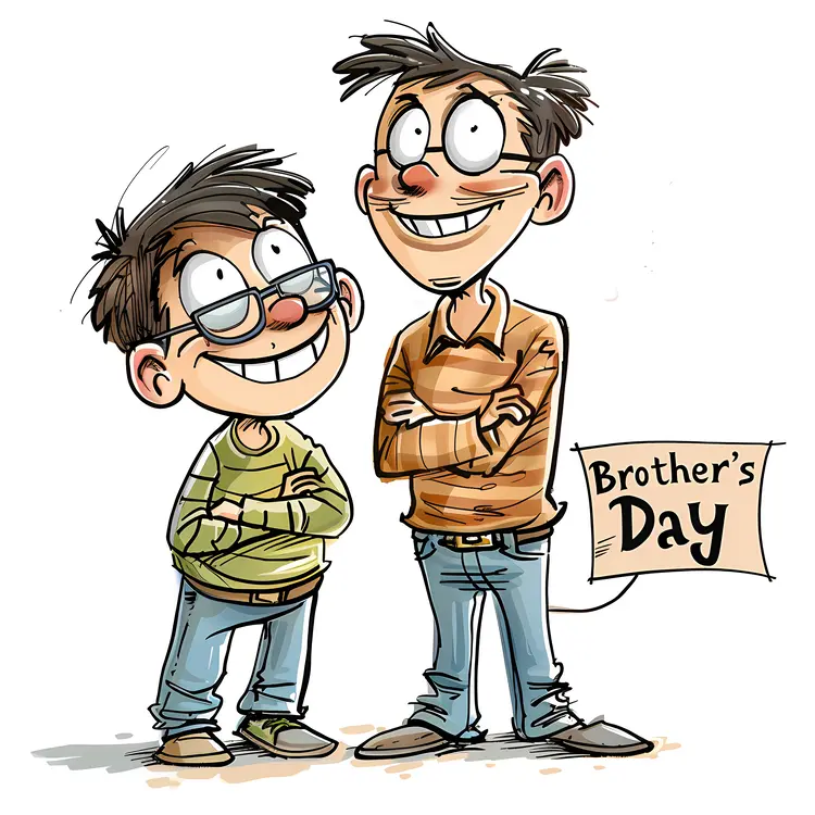 Brothers Standing for Brother's Day