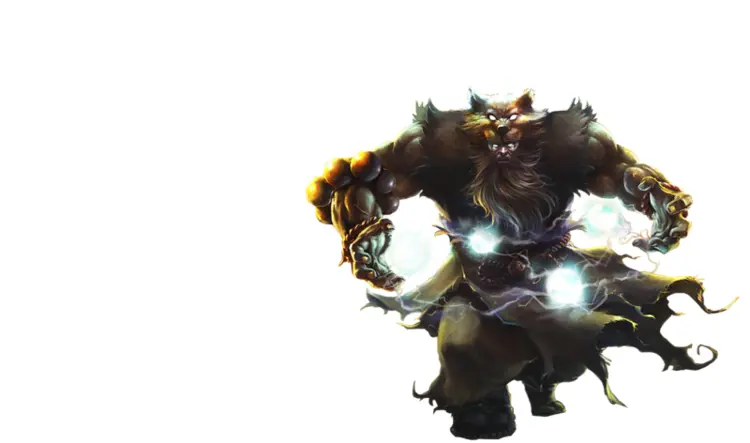 Electrified Werewolf in Battle