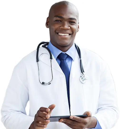 Doctor with Tablet and Stethoscope