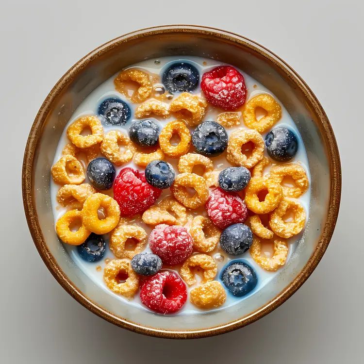 Healthy Cereal with Fresh Berries