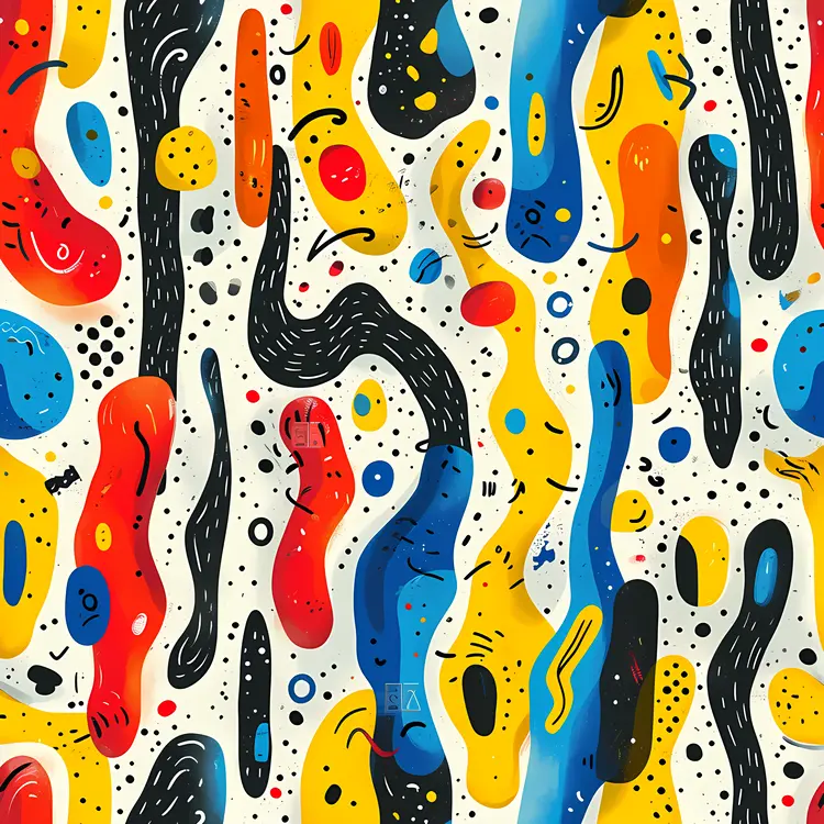 Colorful Abstract Shapes in Modern Art