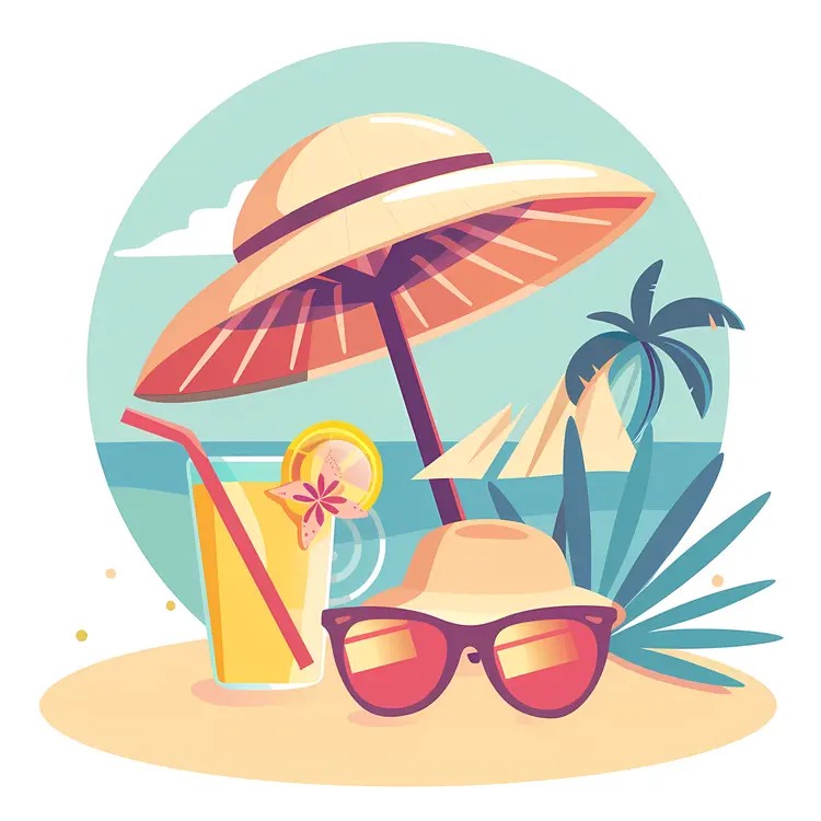 Summer Beach Illustration