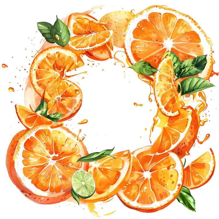 Citrus Fruits Wreath