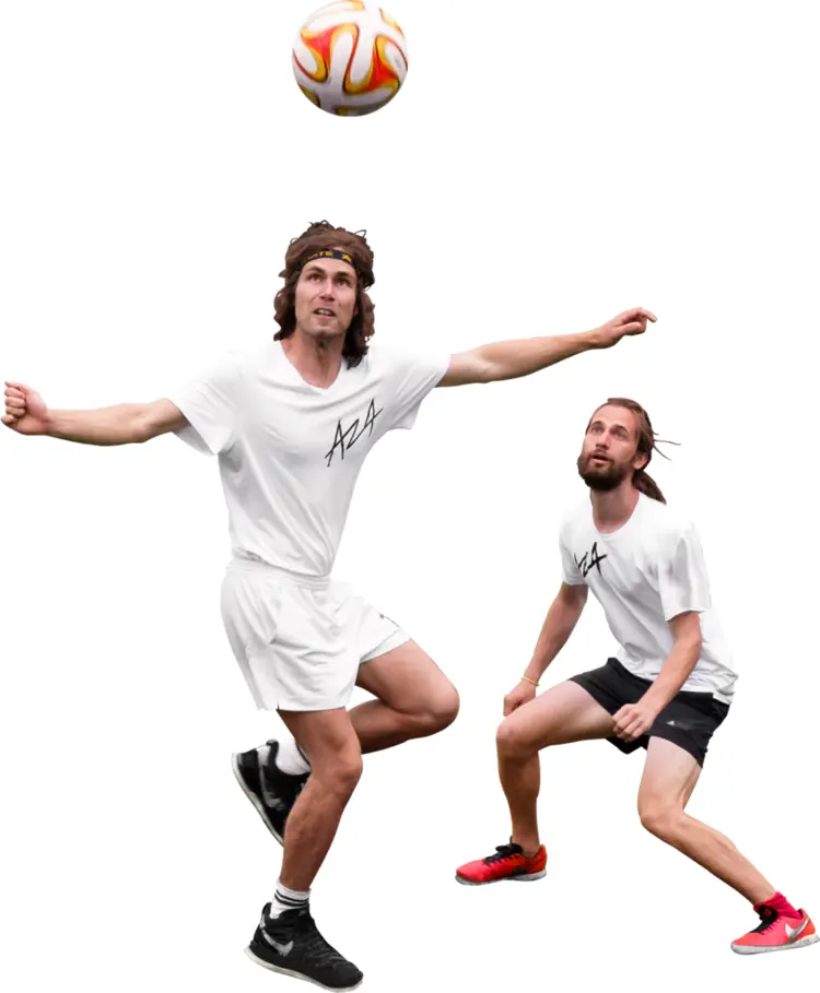Soccer Players Competing