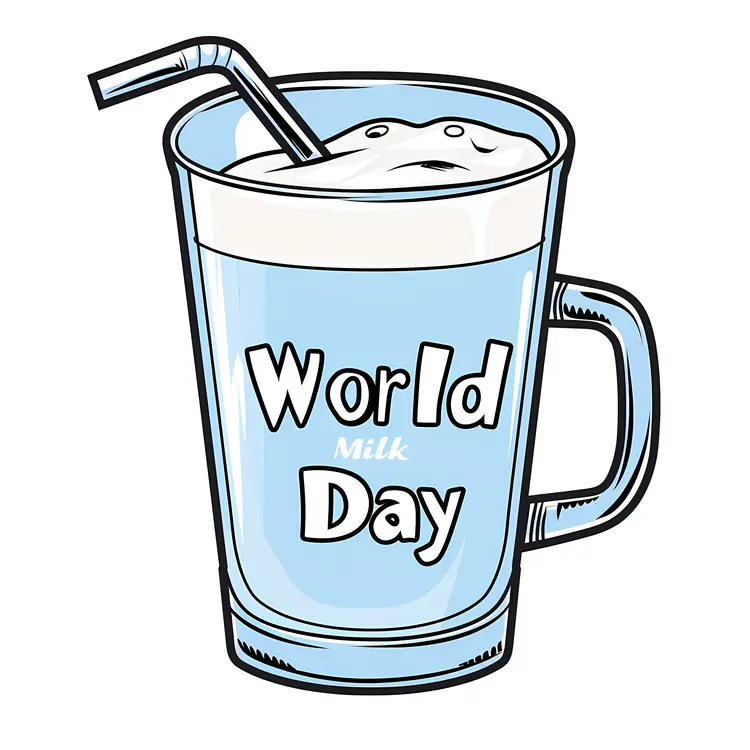 World Milk Day Celebration with Milk and Straw