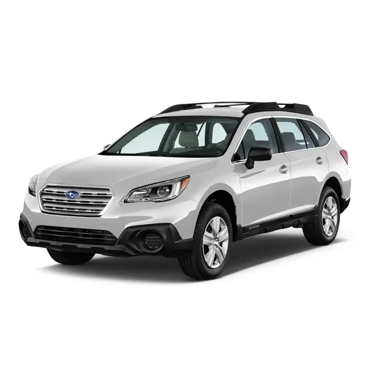 White Subaru Outback