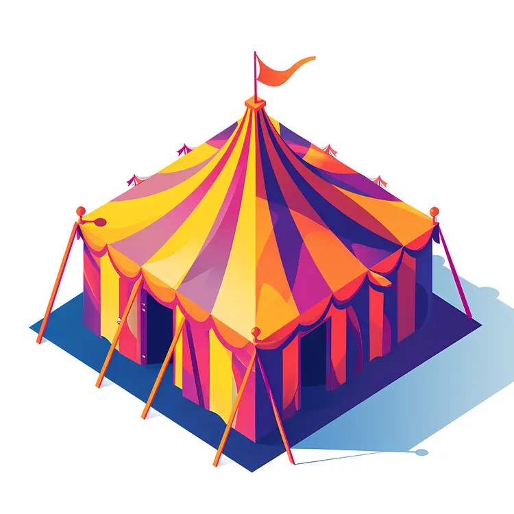 Colorful Circus Tent