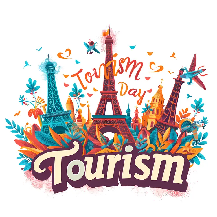 Tourism Day Celebration with Famous Landmarks