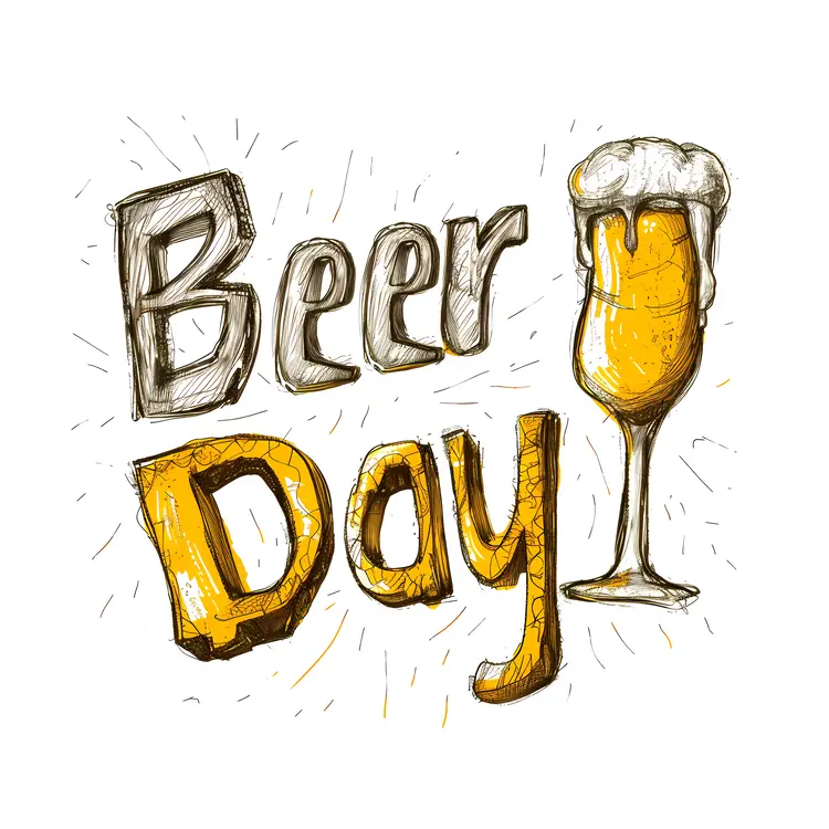 Beer Day with a Tall Glass of Beer