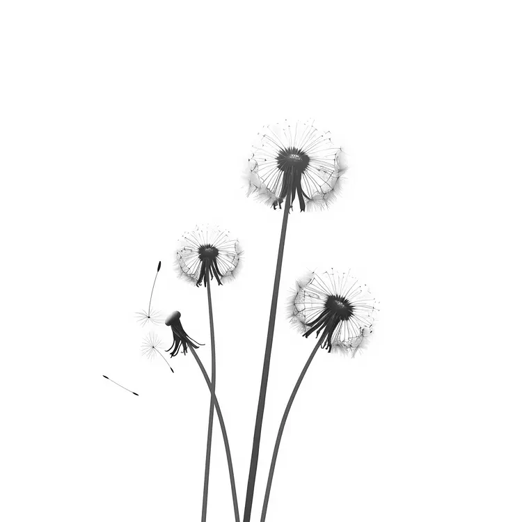Dandelions with Seeds