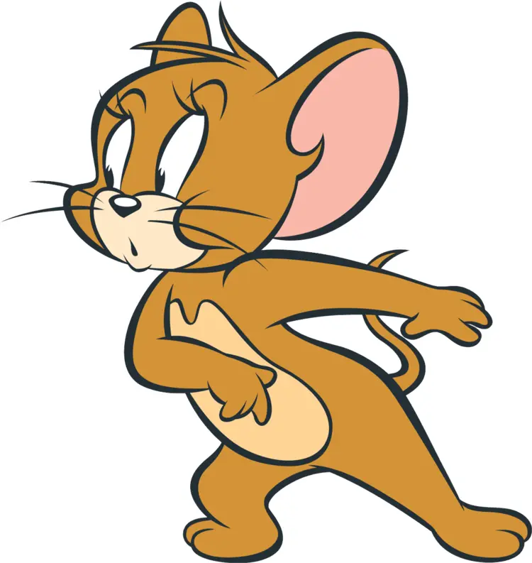 Sneaky Brown Mouse Cartoon Character