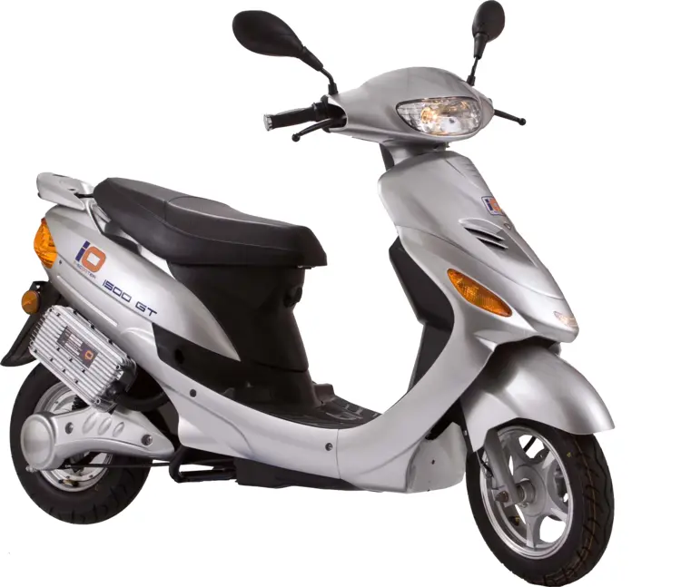 Silver Scooter for Urban Mobility
