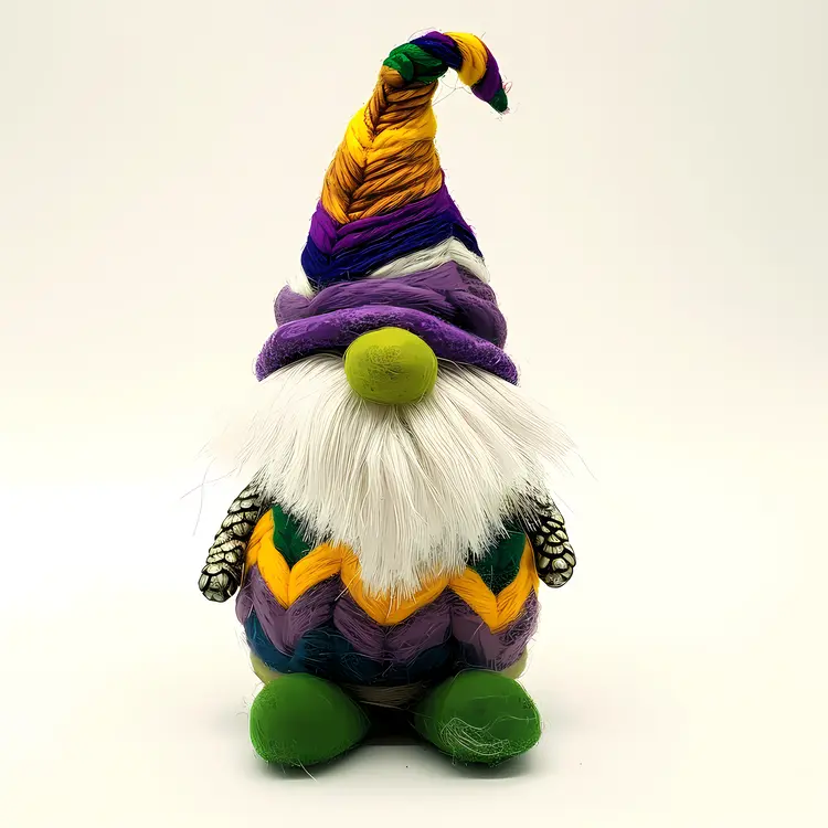 Small Gnome with Colorful Hat
