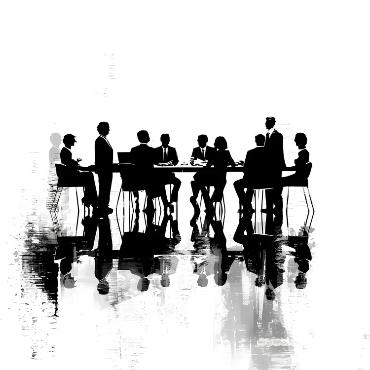 Business Meeting Silhouette