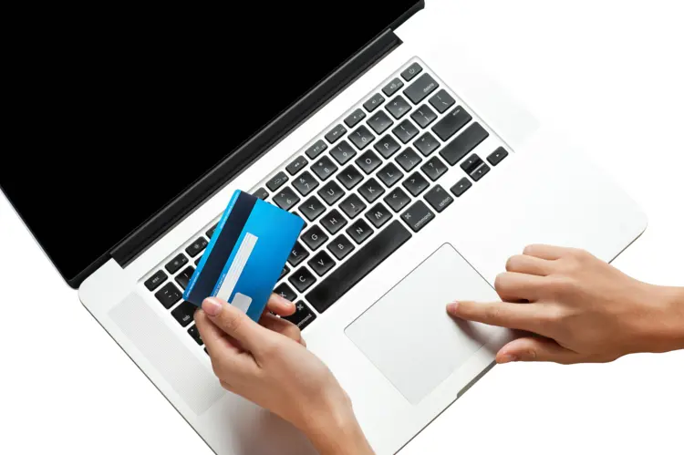 Credit Card and Laptop for Online Shopping