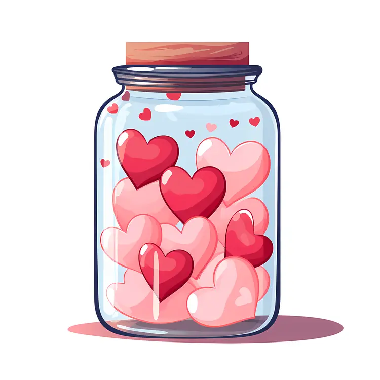 Jar of Heart Candies