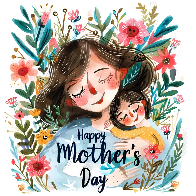 Happy Mother's Day Floral Greeting