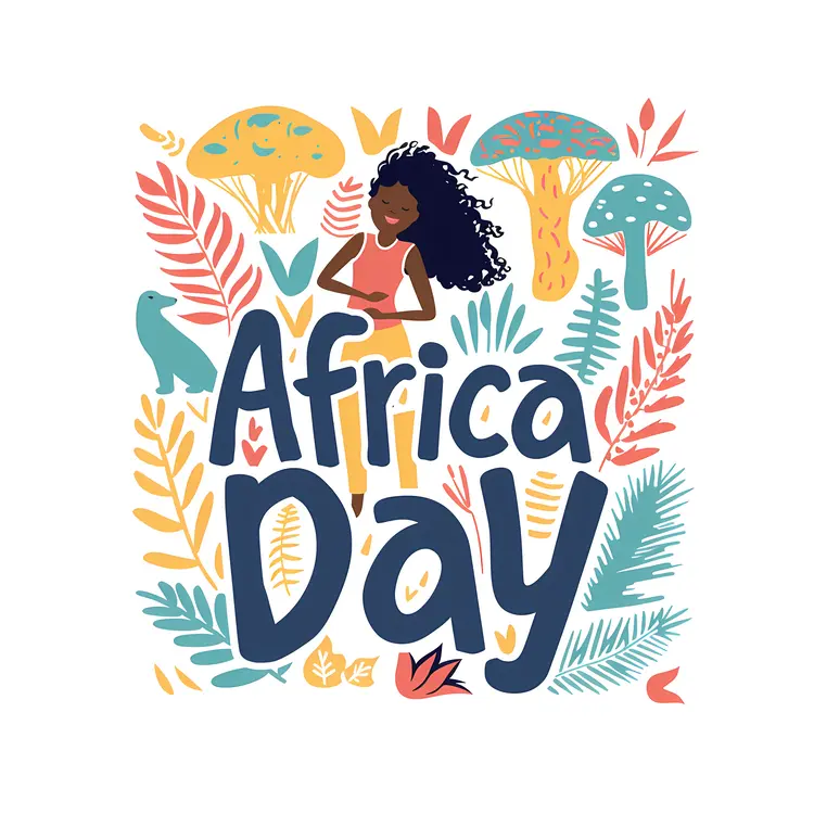 Africa Day Celebration Illustration