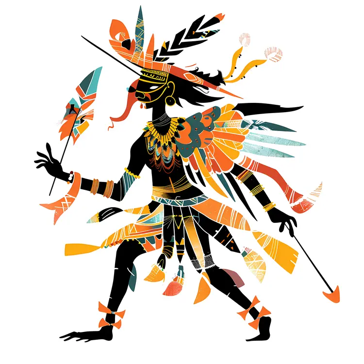 Colorful Tribal Dancer